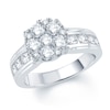 Thumbnail Image 1 of Previously Owned - 2-7/8 CT. T.W. Diamond Cluster Bridal Set in 10K White Gold
