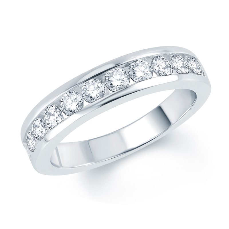 Main Image 3 of Previously Owned - 2-7/8 CT. T.W. Diamond Cluster Bridal Set in 10K White Gold
