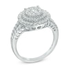 Thumbnail Image 1 of Previously Owned - 1 CT. T.W. Composite Diamond Double Frame Engagement Ring in 10K White Gold