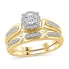 Thumbnail Image 2 of Previously Owned - 1/4 CT. T.W. Diamond Frame Bridal Set in 10K Gold