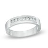 Thumbnail Image 0 of Previously Owned - Men's 1/4 CT. T.W. Diamond Wedding Band in Sterling Silver