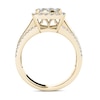 Thumbnail Image 3 of Previously Owned - 1-1/2  CT. T.W. Composite Diamond Cushion Frame Engagement Ring in 14K Gold