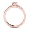 Thumbnail Image 2 of Previously Owned - 1/2 CT. T.W. Diamond Bypass Bridal Set in 14K Rose Gold