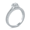 Previously Owned - 5/8 CT. T.W. Diamond Frame Bridal Set in 14K White Gold