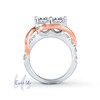 Thumbnail Image 1 of Previously Owned - Ever Us® 1-1/2 CT. T.W. Two-Stone Diamond Swirl Band in 14K Two-Tone Gold
