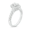 Thumbnail Image 2 of Previously Owned - Celebration Ideal 1-1/3 CT. T.W. Oval Diamond Vintage-Style Engagement Ring in 14K White Gold