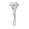 Thumbnail Image 2 of Previously Owned - Ever Us® 1 CT. T.W. Two-Stone Princess-Cut Diamond Tilted Bypass Frame Ring in 14K White Gold