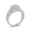 Thumbnail Image 1 of Previously Owned - 1/2 CT. T.W. Composite Diamond Double Frame Engagement Ring in 10K White Gold