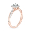 Thumbnail Image 2 of Previously Owned - 3/8 CT. T.W. Princess-Cut Diamond Frame Twist Engagement Ring in 10K Rose Gold