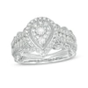 Thumbnail Image 1 of Previously Owned - 1 CT. T.W. Composite Diamond Pear-Shaped Double Vintage-Style Engagement Ring in 10K White Gold