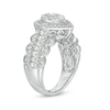 Thumbnail Image 2 of Previously Owned - 1 CT. T.W. Composite Diamond Pear-Shaped Double Vintage-Style Engagement Ring in 10K White Gold