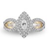 Thumbnail Image 3 of Previously Owned - Enchanted Disney Jasmine 3/4 CT. T.W. Marquise Diamond Engagement Ring in 14K Two-Tone Gold