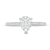 Thumbnail Image 3 of Previously Owned - 3/8 CT. T.W. Diamond Teardrop-Shape Frame Engagement Ring in 14K White Gold