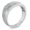 Thumbnail Image 2 of Previously Owned - Men's 1/4 CT. T.W. Diamond Seven Stone Wedding Band in 10K White Gold