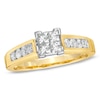 Thumbnail Image 3 of Previously Owned - 1 CT. T.W. Quad Square-Cut Diamond Bridal Set in 14K Gold