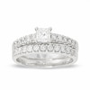 Thumbnail Image 1 of Previously Owned - 1 CT. T.W. Square-Cut Diamond Bridal Set in 14K White Gold