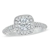 Thumbnail Image 0 of Previously Owned - Vera Wang Love Collection 1-3/4 CT. T.W. Diamond Frame Engagement Ring in 14K White Gold