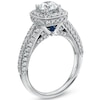 Thumbnail Image 2 of Previously Owned - Vera Wang Love Collection 1-3/4 CT. T.W. Diamond Frame Engagement Ring in 14K White Gold