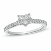 Previously Owned - 1/2 CT. T.W. Diamond Heart-Shaped Engagement Ring in 14K White Gold