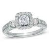 Thumbnail Image 0 of Previously Owned - Vera Wang Love Collection 1 CT. T.W. Diamond Frame Engagement Ring in 14K White Gold