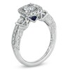 Thumbnail Image 1 of Previously Owned - Vera Wang Love Collection 1 CT. T.W. Diamond Frame Engagement Ring in 14K White Gold