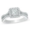 Thumbnail Image 0 of Previously Owned - Vera Wang Love Collection 1 CT. T.W. Princess-Cut Diamond Engagement Ring in 14K White Gold