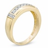Thumbnail Image 2 of Previously Owned - 1/6 CT. T.W. Diamond Collar Wedding Band in 10K Gold