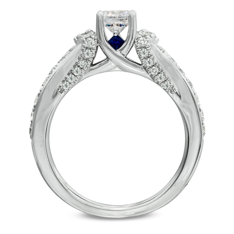 Previously Owned - Vera Wang Love Collection 1 CT. T.W. Diamond Engagement Ring in 14K White Gold