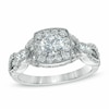 Thumbnail Image 1 of Previously Owned - Celebration Grand® 1-1/4 CT. T.W. Diamond Vintage-Style Engagement Ring in 14K White Gold (H-I/I1)