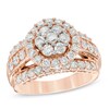 Thumbnail Image 0 of Previously Owned - 2-1/2 CT. T.W. Diamond Frame Cluster Engagement Ring in 14K Rose Gold