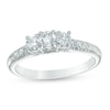 Thumbnail Image 0 of Previously Owned - 1/2 CT. T.W. Diamond Past Present Future® Ring in 14K White Gold