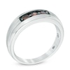 Thumbnail Image 2 of Previously Owned - 1/2 CT. T.W. Enhanced Champagne Diamond Three Stone Wedding Band in 10K White Gold