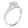 Thumbnail Image 3 of Previously Owned - 1/2 CT. T.W. Princess-Cut Diamond Octagonal Frame Engagement Ring in 14K White Gold