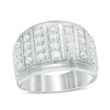 Thumbnail Image 0 of Previously Owned - Men's 2 CT. T.W. Diamond Multi-Row Ring in 10K White Gold