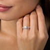 Thumbnail Image 2 of Previously Owned - 1/3 CT. T.W. Princess-Cut Diamond Frame Split Shank Bridal Set in 10K Gold