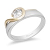 Thumbnail Image 1 of Previously Owned - Enchanted Disney Villains Hook 1/2 CT. T.W. Diamond Solitaire Engagement Ring in 14K Two-Tone Gold