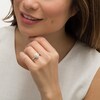 Thumbnail Image 1 of Previously Owned - 1 CT. T.W. Oval Diamond Double Frame Engagement Ring in 14K White Gold