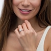 Thumbnail Image 1 of Previously Owned - 7/8 CT. T.W. Pear-Shaped Diamond Frame Twist Shank Engagement Ring in 10K White Gold