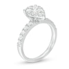 Thumbnail Image 2 of Previously Owned - 1 CT. T.W. Composite Pear-Shaped Diamond Frame Engagement Ring in 14K White Gold