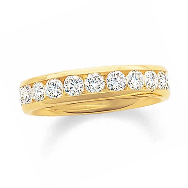 Previously Owned - 1 CT. T.W. Diamond Channel Band in 14K Gold