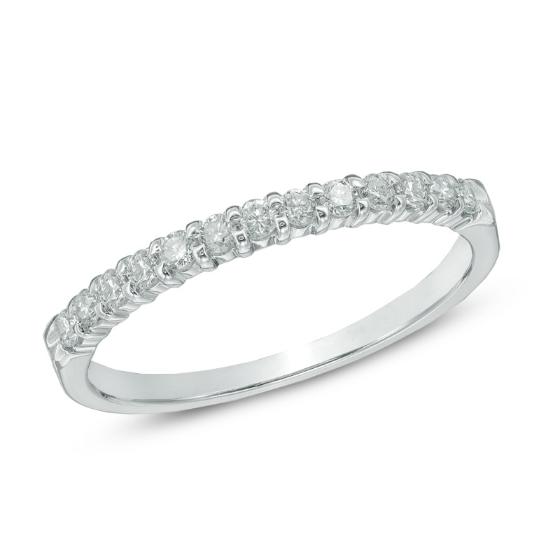 Main Image 1 of Previously Owned - 1/4 CT. T.W.  Diamond Band in 14K White Gold (I/SI2)
