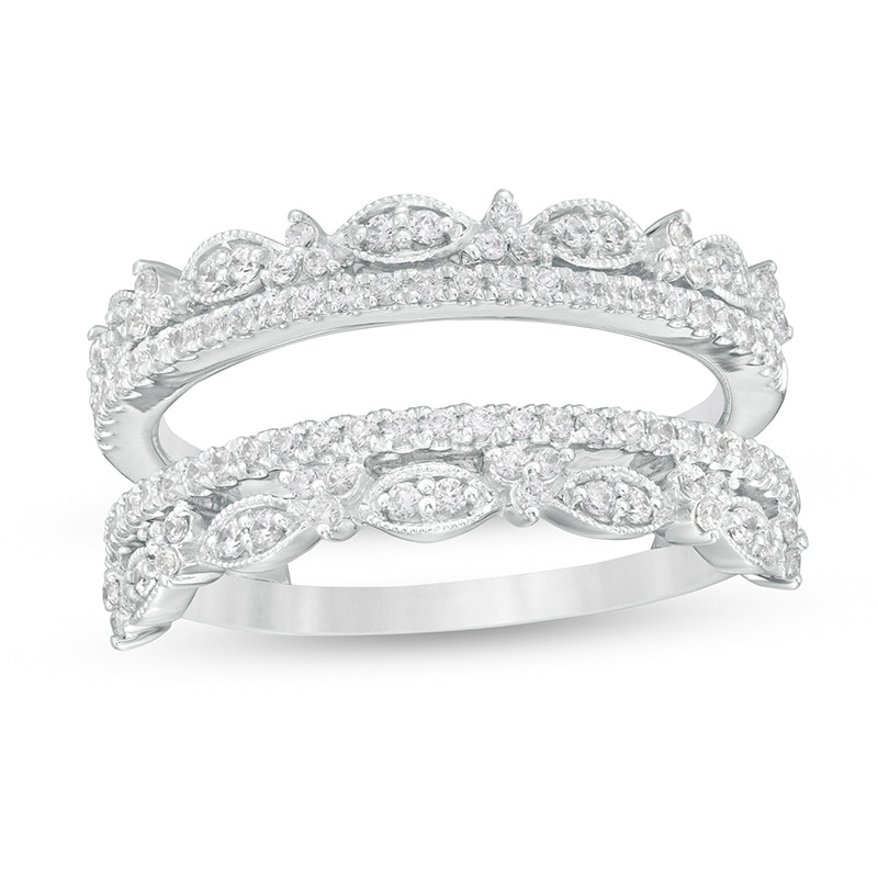 Main Image 1 of Previously Owned - 5/8 CT. T.W. Diamond Solitaire Enhancer in 14K White Gold