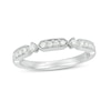 Thumbnail Image 0 of Previously Owned - 1/5 CT. T.W. Diamond Art Deco Vintage-Style Band in 10K White Gold