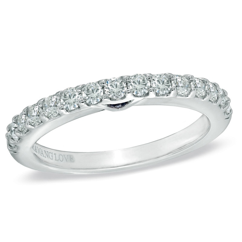 Main Image 1 of Previously Owned - Vera Wang Love Collection 1/2 CT. T.W. Diamond Band in 14K White Gold