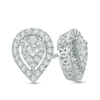 Previously Owned - 1/2 CT. T.W. Composite Diamond Pear-Shaped Stud Earrings in 10K White Gold