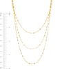 Thumbnail Image 2 of Previously Owned - Made in Italy Triple-Strand Necklace in 14K Gold - 20"