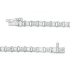 Thumbnail Image 2 of Previously Owned - 1/4 CT. T.W. Diamond Bar Tennis Bracelet in Sterling Silver - 7.25"