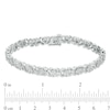 Thumbnail Image 3 of Previously Owned - 1/2 CT. T.W. Composite Diamond "XO" Bracelet in Sterling Silver - 7.25"