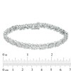 Thumbnail Image 3 of Previously Owned - 1/2 CT. T.W. Composite Diamond "XO" Bracelet in Sterling Silver - 7.25"