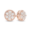 Previously Owned - 1/4 CT. T.W. Composite Diamond Vintage-Style Stud Earrings in 10K Rose Gold
